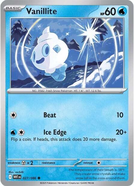 Vanillite (027/086) [Scarlet & Violet: White Flare] | Chromatic Games