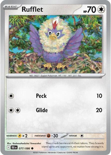 Rufflet (077/086) [Scarlet & Violet: Black Bolt] | Chromatic Games