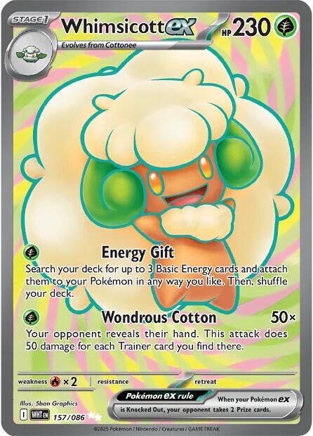 Whimsicott ex (157/086) [Scarlet & Violet: White Flare] | Chromatic Games