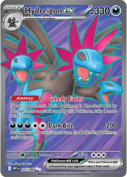 Hydreigon ex (161/086) [Scarlet & Violet: White Flare] | Chromatic Games