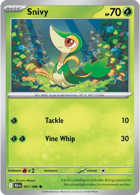 Snivy (001/086) [Scarlet & Violet: Black Bolt] | Chromatic Games