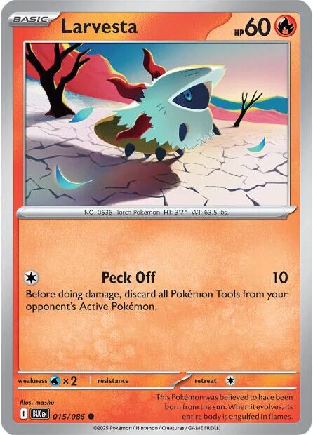Larvesta (015/086) [Scarlet & Violet: Black Bolt] | Chromatic Games