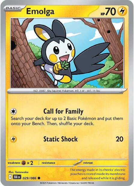 Emolga (029/086) [Scarlet & Violet: Black Bolt] | Chromatic Games
