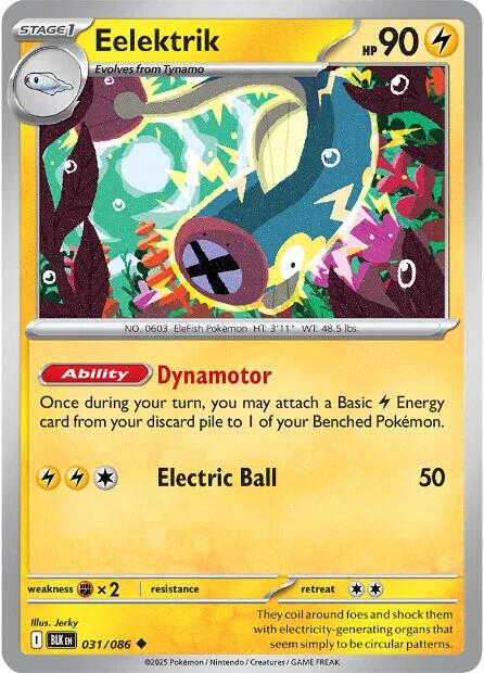 Eelektrik (031/086) [Scarlet & Violet: Black Bolt] | Chromatic Games
