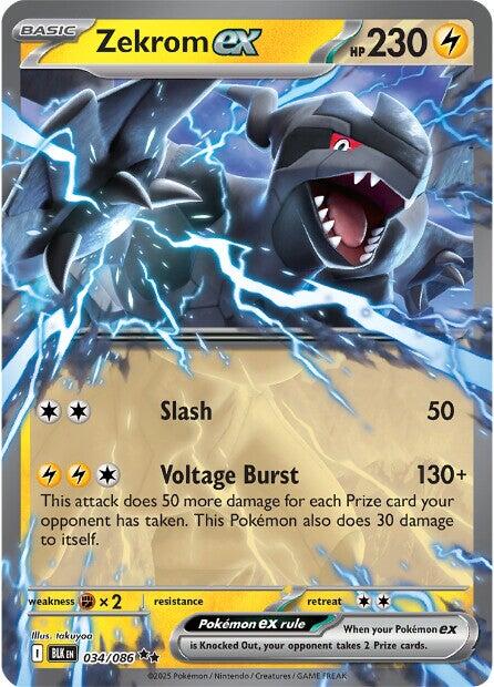 Zekrom ex (034/086) [Scarlet & Violet: Black Bolt] | Chromatic Games