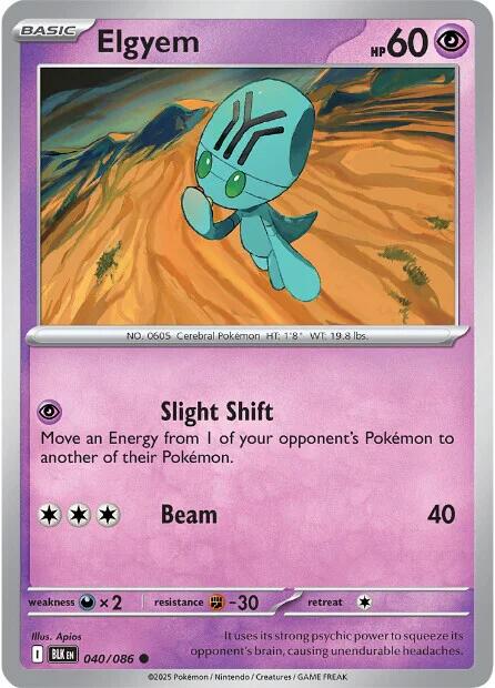 Elgyem (040/086) [Scarlet & Violet: Black Bolt] | Chromatic Games