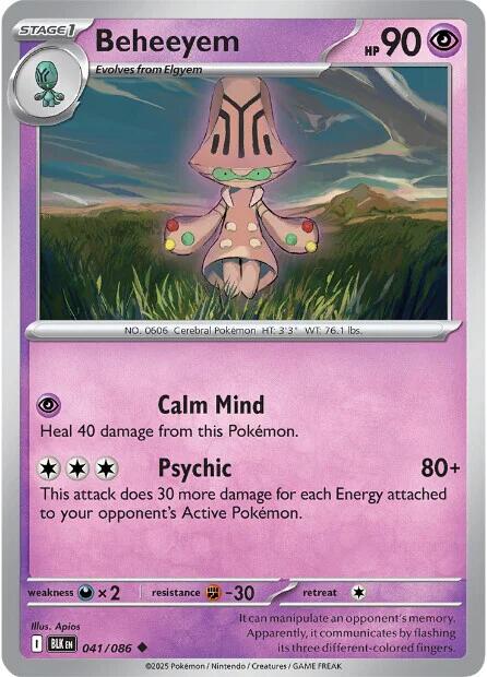 Beheeyem (041/086) [Scarlet & Violet: Black Bolt] | Chromatic Games