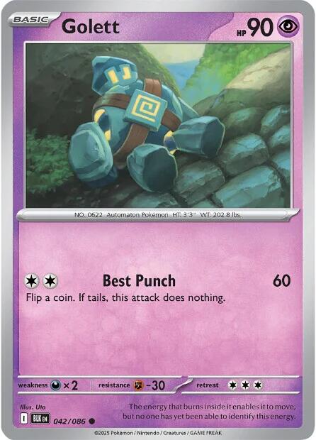 Golett (042/086) [Scarlet & Violet: Black Bolt] | Chromatic Games