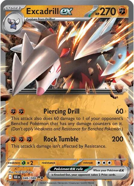 Excadrill ex (046/086) [Scarlet & Violet: Black Bolt] | Chromatic Games