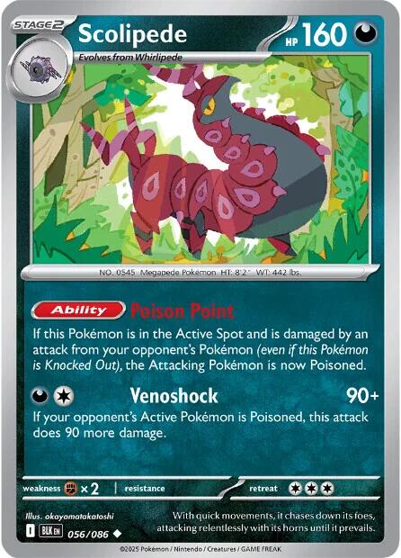 Scolipede (056/086) [Scarlet & Violet: Black Bolt] | Chromatic Games
