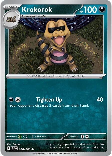Krokorok (058/086) [Scarlet & Violet: Black Bolt] | Chromatic Games
