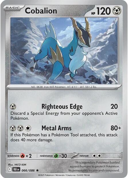 Cobalion (066/086) [Scarlet & Violet: Black Bolt] | Chromatic Games