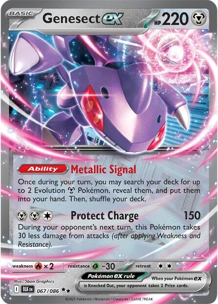 Genesect ex (067/086) [Scarlet & Violet: Black Bolt] | Chromatic Games