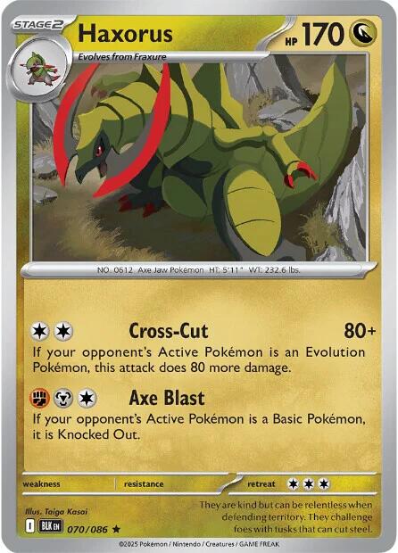 Haxorus (070/086) [Scarlet & Violet: Black Bolt] | Chromatic Games