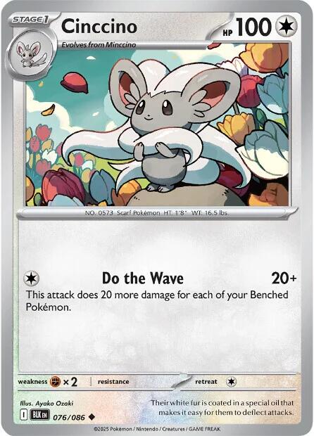Cinccino (076/086) [Scarlet & Violet: Black Bolt] | Chromatic Games