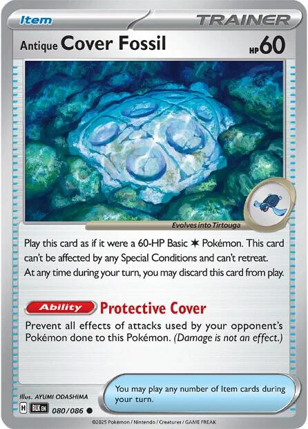 Antique Cover Fossil (080/086) [Scarlet & Violet: Black Bolt] | Chromatic Games