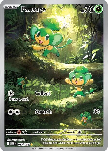 Pansage (089/086) [Scarlet & Violet: Black Bolt] | Chromatic Games