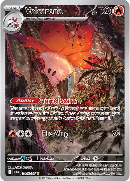 Volcarona (100/086) [Scarlet & Violet: Black Bolt] | Chromatic Games