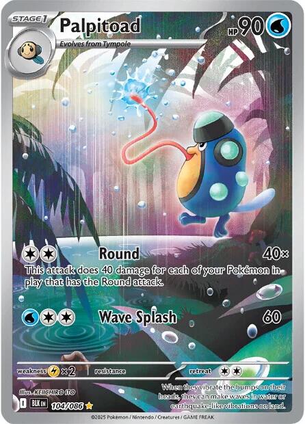 Palpitoad (104/086) [Scarlet & Violet: Black Bolt] | Chromatic Games