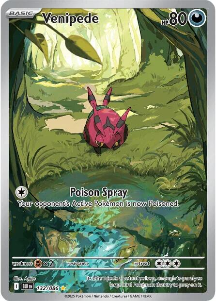 Venipede (132/086) [Scarlet & Violet: Black Bolt] | Chromatic Games