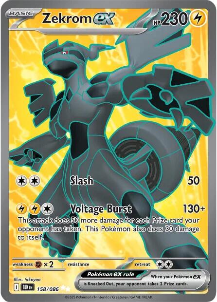 Zekrom ex (158/086) [Scarlet & Violet: Black Bolt] | Chromatic Games
