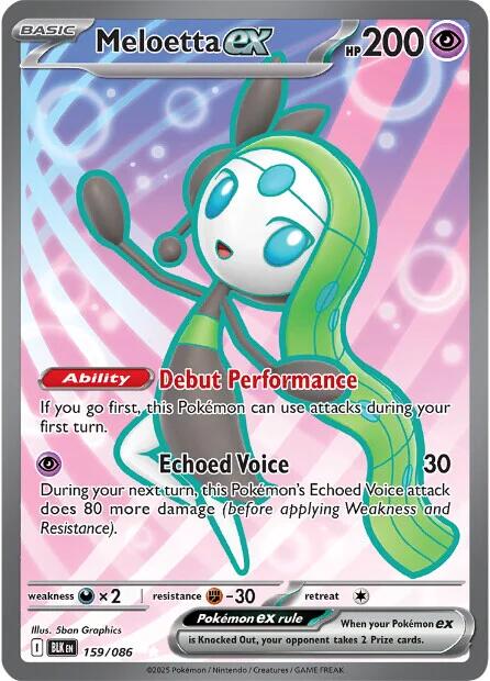 Meloetta ex (159/086) [Scarlet & Violet: Black Bolt] | Chromatic Games