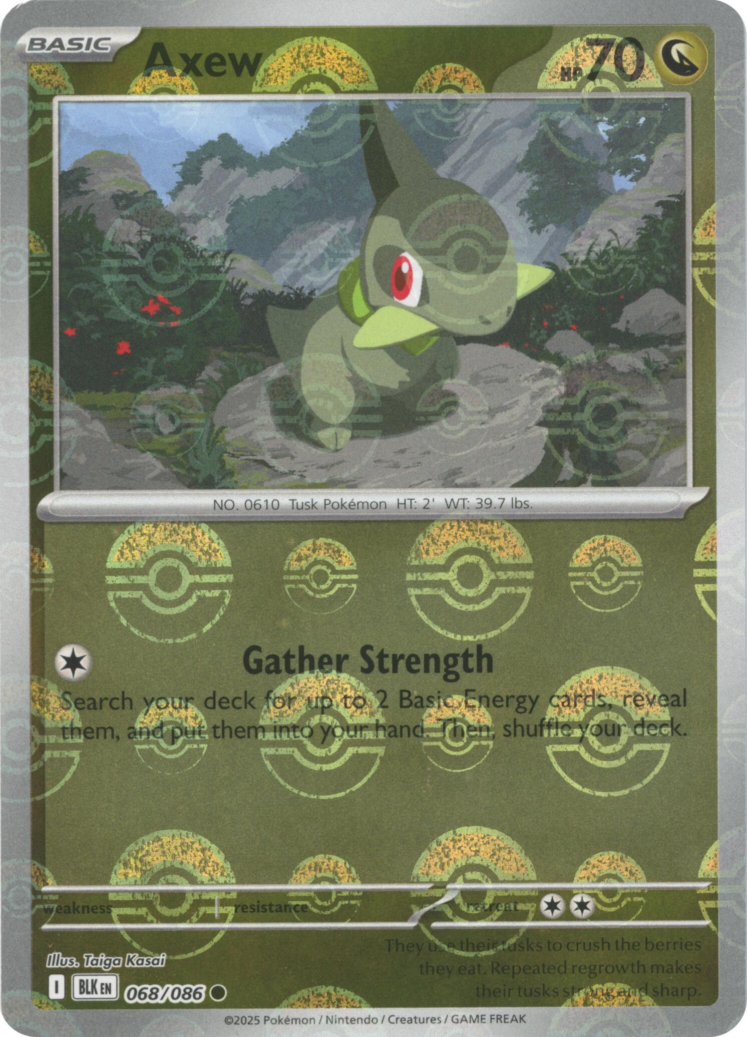 Axew (068/086) (Poke Ball Pattern) [Scarlet & Violet: Black Bolt] | Chromatic Games