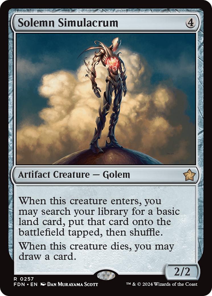 Solemn Simulacrum [Foundations] | Chromatic Games