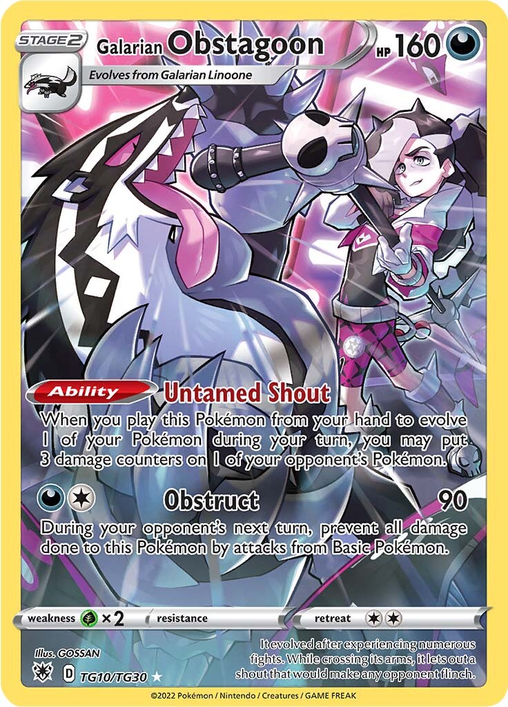 Galarian Obstagoon (TG10/TG30) [Sword & Shield: Astral Radiance] | Chromatic Games