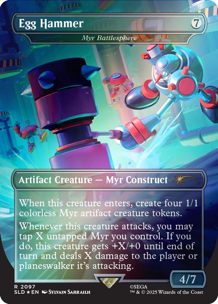 Egg Hammer - Myr Battlesphere (Rainbow Foil) [Secret Lair Drop Series] | Chromatic Games
