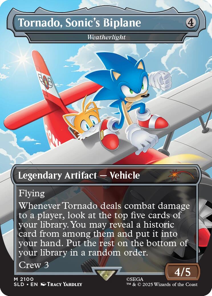 Tornado, Sonic's Biplane - Weatherlight [Secret Lair Drop Series] | Chromatic Games