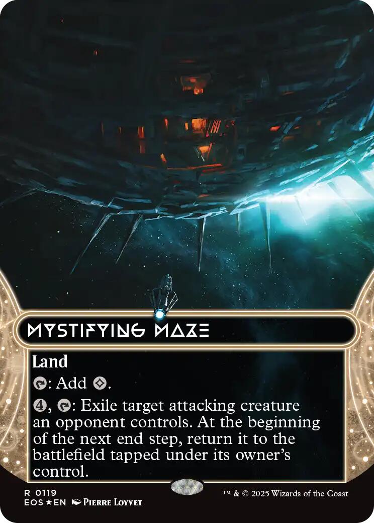 Mystifying Maze (0119) (Borderless) (Galaxy Foil) [Edge of Eternities: Stellar Sights] | Chromatic Games