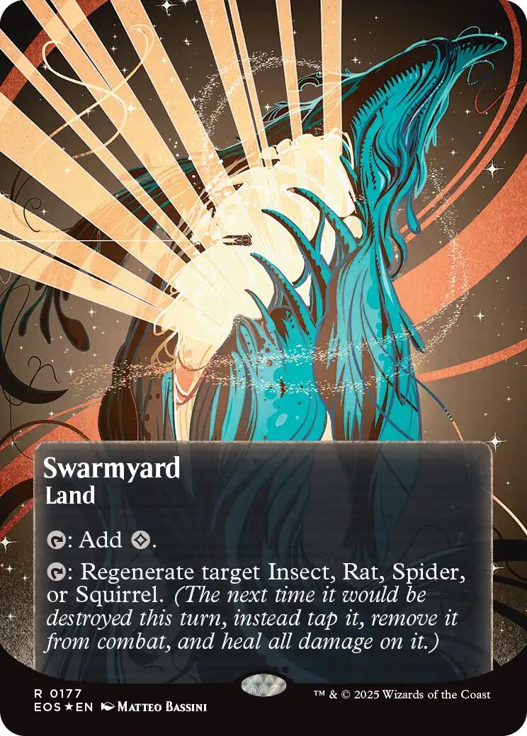 Swarmyard (0087) (Borderless) (Galaxy Foil) [Edge of Eternities: Stellar Sights] | Chromatic Games