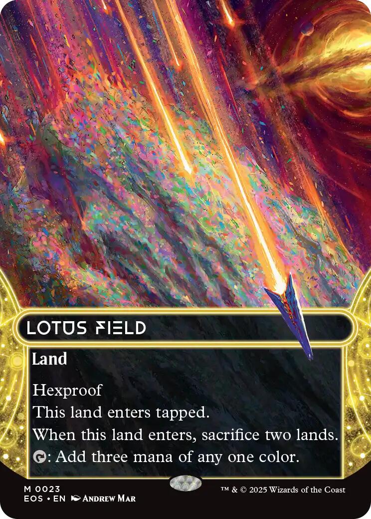 Lotus Field (0023) (Borderless) [Edge of Eternities: Stellar Sights] | Chromatic Games