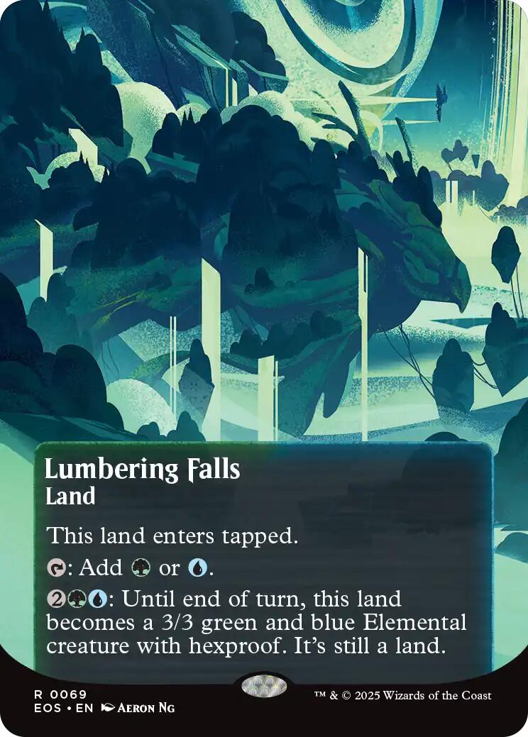 Lumbering Falls (0069) (Borderless) [Edge of Eternities: Stellar Sights] | Chromatic Games