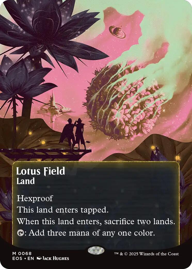 Lotus Field (0068) (Borderless) [Edge of Eternities: Stellar Sights] | Chromatic Games