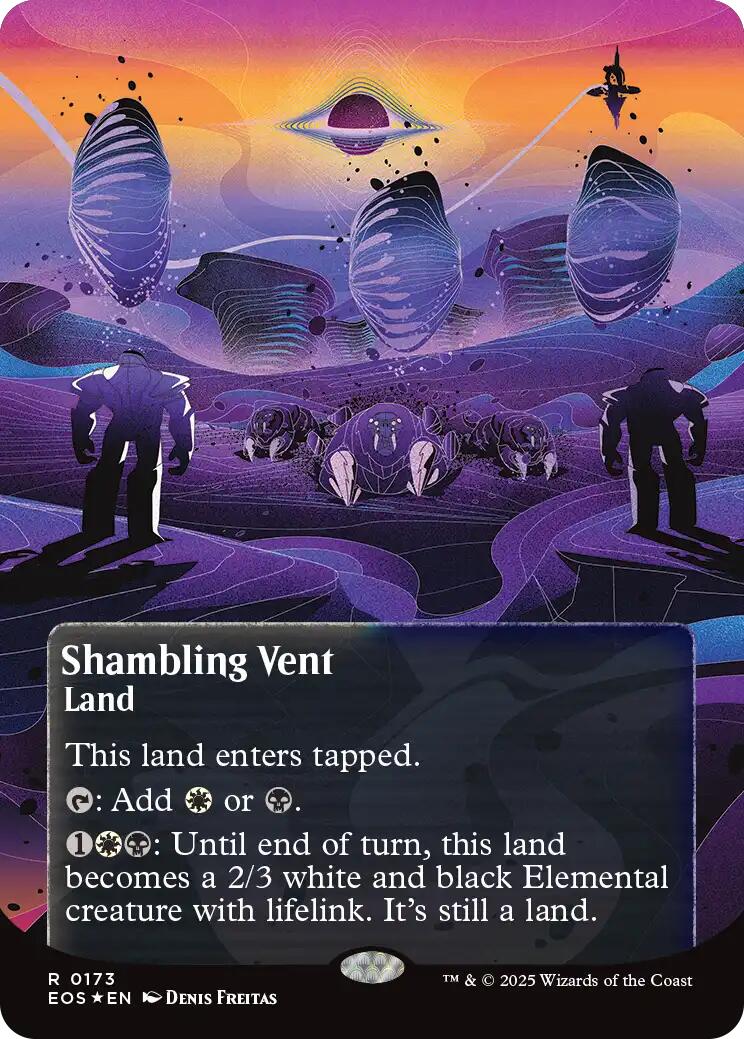 Shambling Vent (0173) (Borderless) (Galaxy Foil) [Edge of Eternities: Stellar Sights] | Chromatic Games