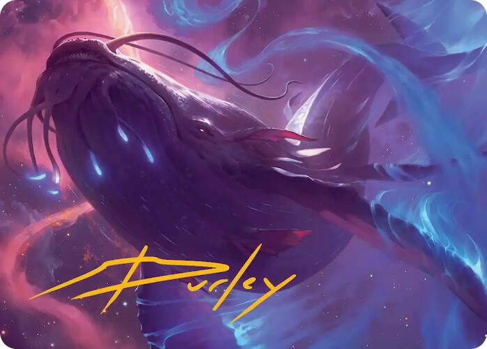 Starbreach Whale Art Card (Gold-Stamped Signature) [Edge of Eternities Art Series] | Chromatic Games