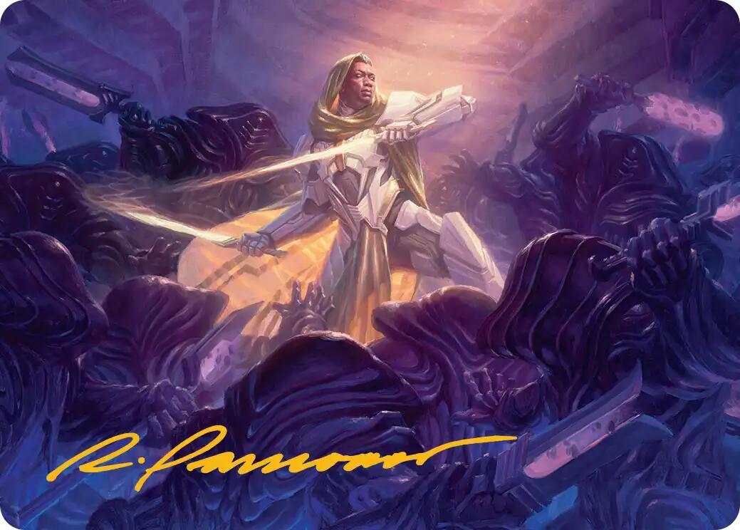 Syr Vondam, Sunstar Exemplar Art Card (Gold-Stamped Signature) [Edge of Eternities Art Series] | Chromatic Games