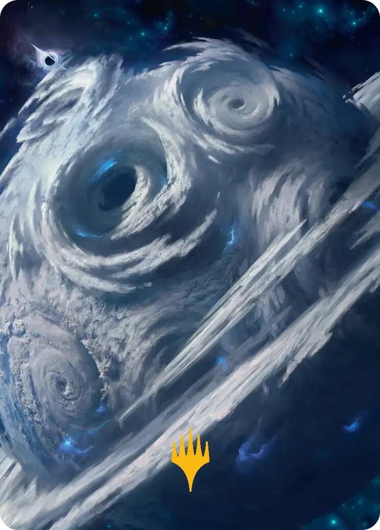 Uthros, Titanic Godcore Art Card (Gold-Stamped Planeswalker Symbol) [Edge of Eternities Art Series] | Chromatic Games
