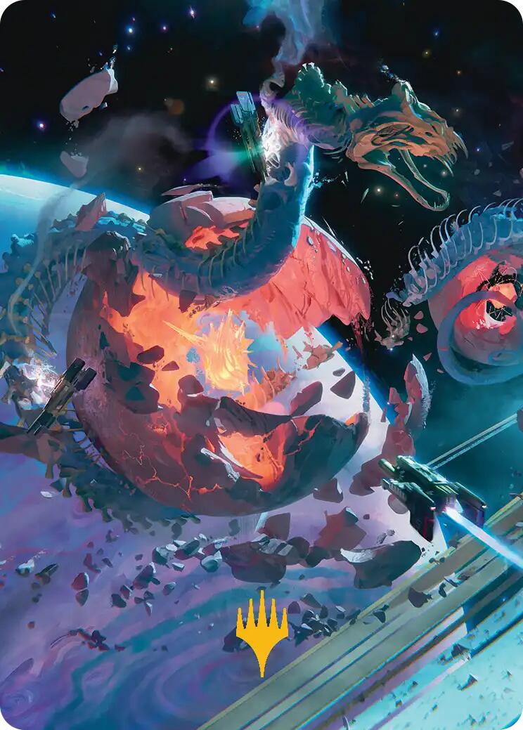 Scavenger Grounds Art Card (47/54) (Gold-Stamped Planeswalker Symbol) [Edge of Eternities Art Series] | Chromatic Games