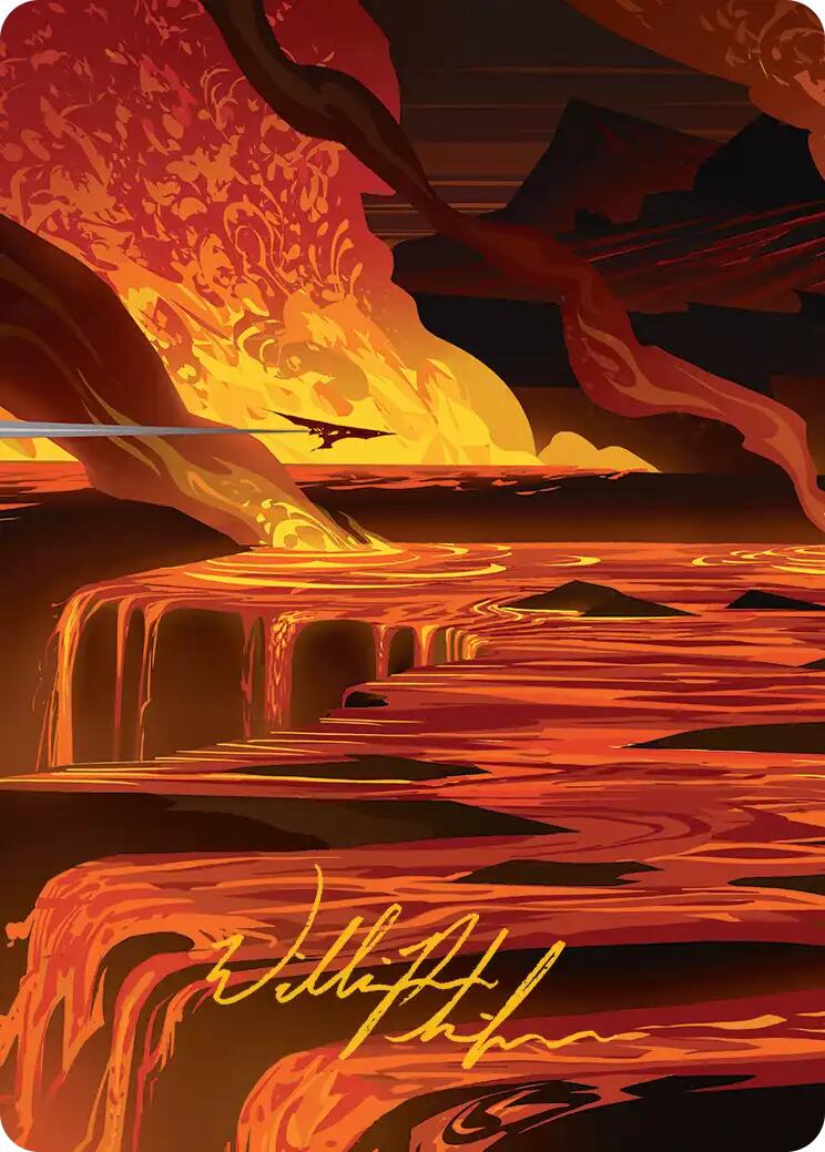 Blast Zone Art Card (Gold-Stamped Signature) [Edge of Eternities Art Series] | Chromatic Games