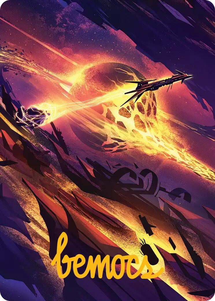 Scavenger Grounds Art Card (53/54) (Gold-Stamped Signature) [Edge of Eternities Art Series] | Chromatic Games