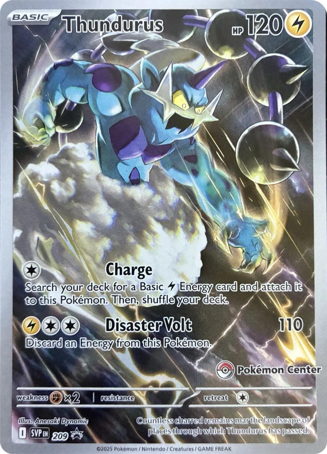Thundurus (209) (Pokemon Center Exclusive) [Scarlet & Violet: Black Star Promos] | Chromatic Games