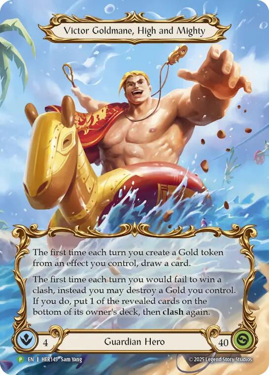Victor Goldmane, High and Mighty [HER145] (Promo)  Rainbow Foil | Chromatic Games