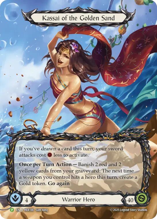 Kassai of the Golden Sand [HER146] (Promo)  Rainbow Foil | Chromatic Games