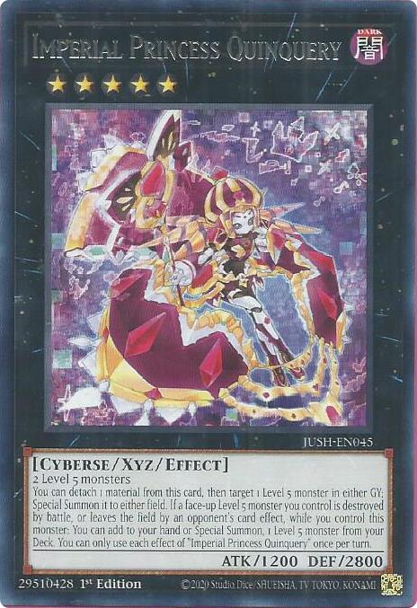 Imperial Princess Quinquery [JUSH-EN045] Rare | Chromatic Games