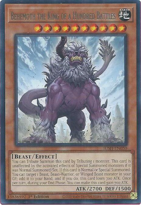 Behemoth the King of a Hundred Battles [JUSH-EN050] Rare | Chromatic Games