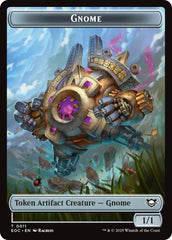 Gnome // Golem (0014) Double-Sided Token [Edge of Eternities Commander Tokens] | Chromatic Games