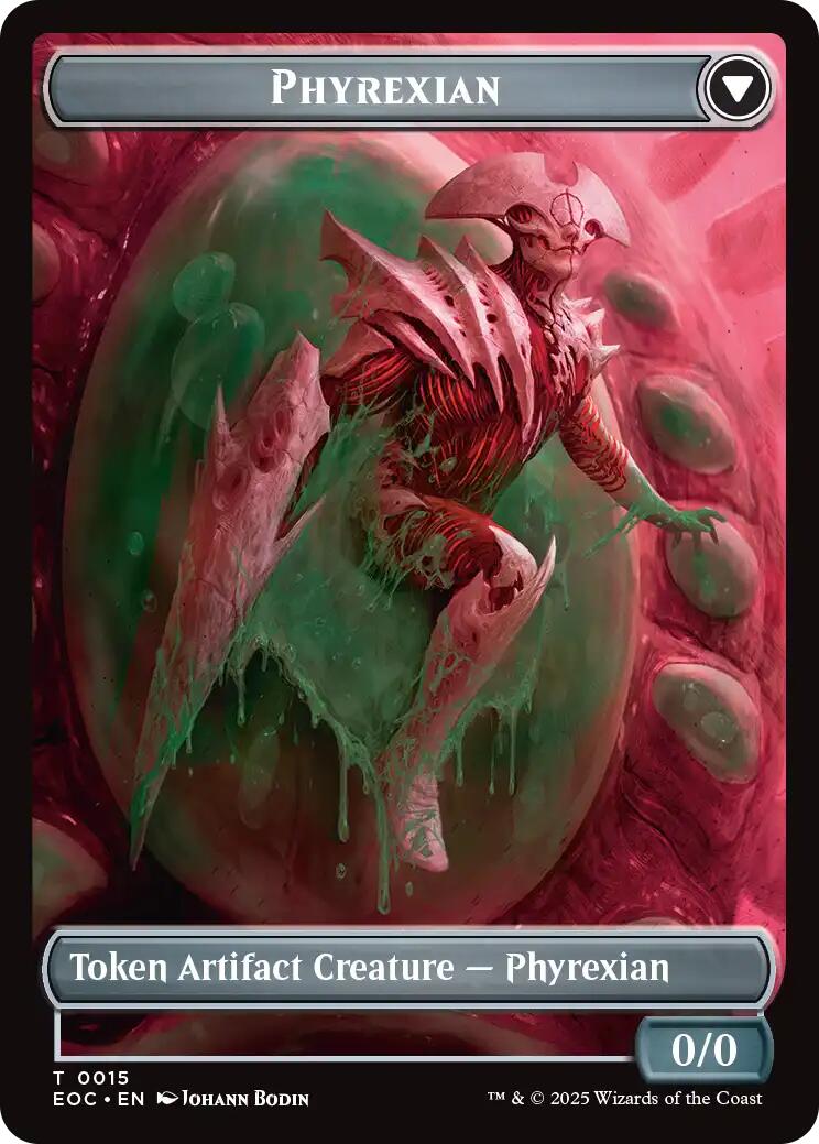 Incubator // Phyrexian Double-Sided Token [Edge of Eternities Commander Tokens] | Chromatic Games